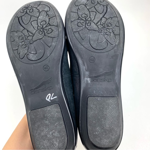 Dansko Loafers Olena Metallic Leather Comfort Slip on Flats Button Sz 40 9.5-10 - Picture 7 of 9